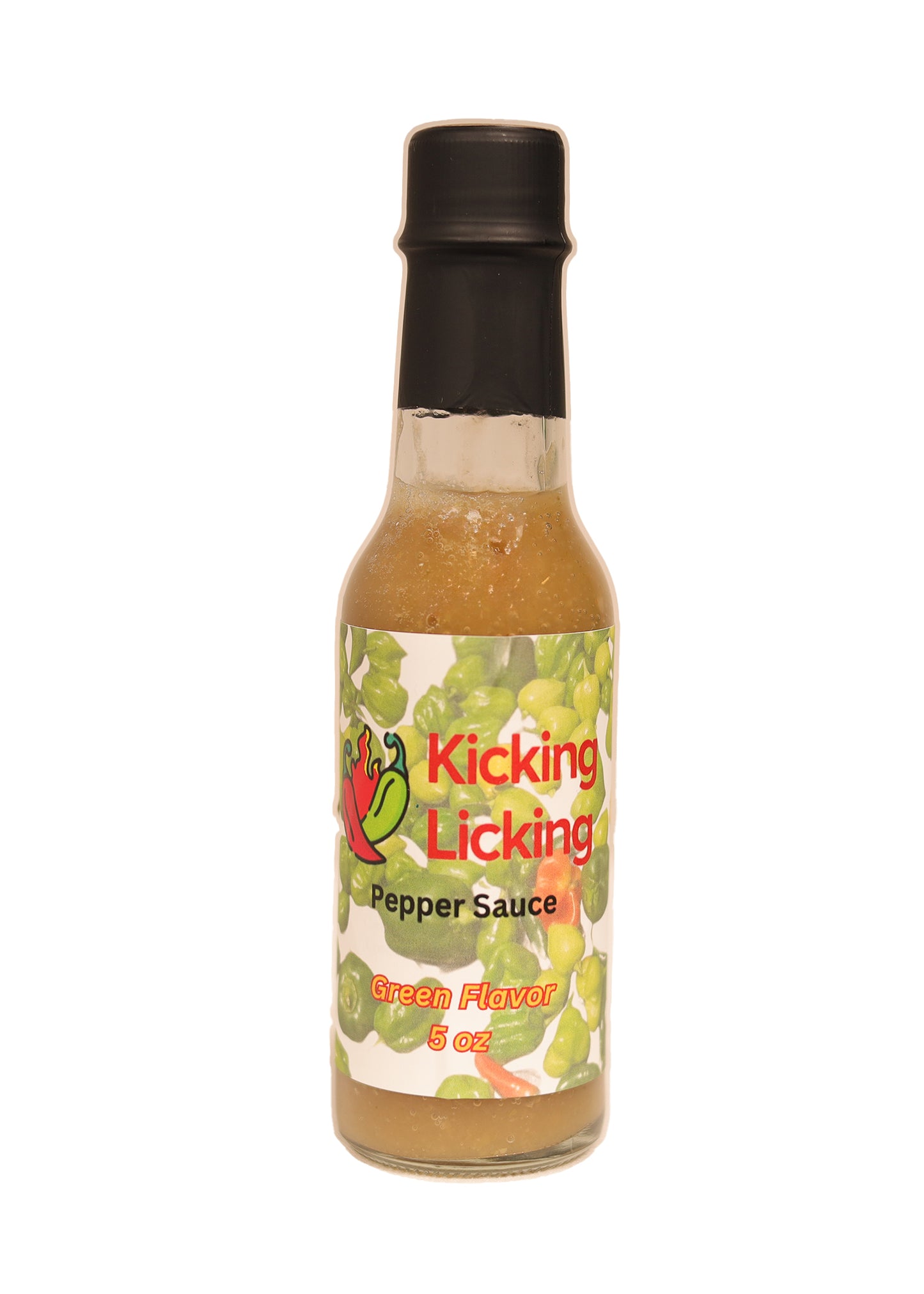 Kicking Licking Island Zest Caribbean Green Hot Sauce
